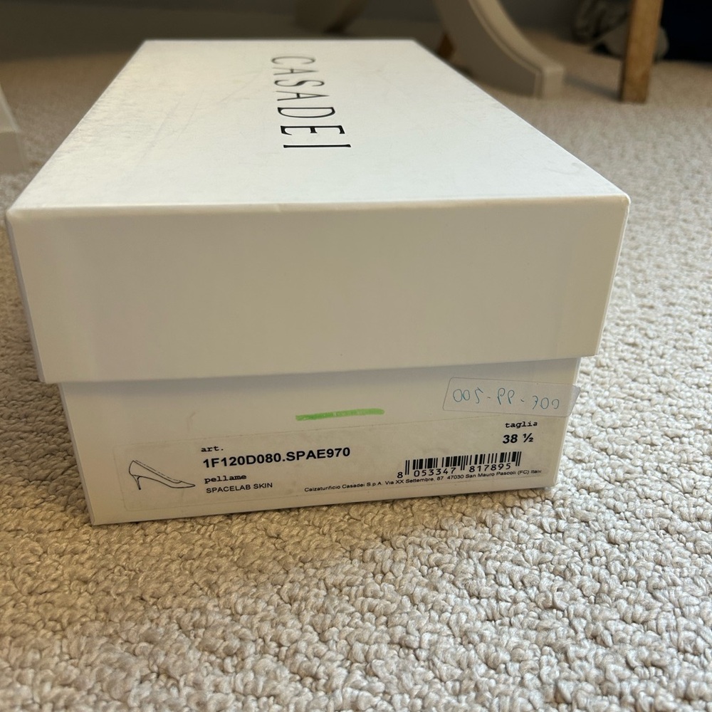 Casadei Elegant White Shoe Box
